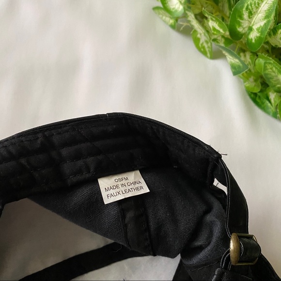 Faux Leather Baseball Hat - Picture 4 of 5